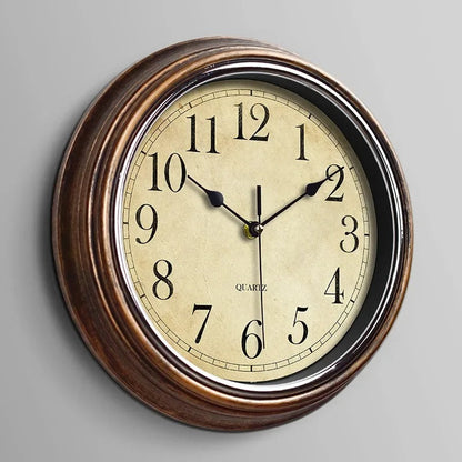 Klassieke Houten Wandklok 30 cm met Stil Uurwerk