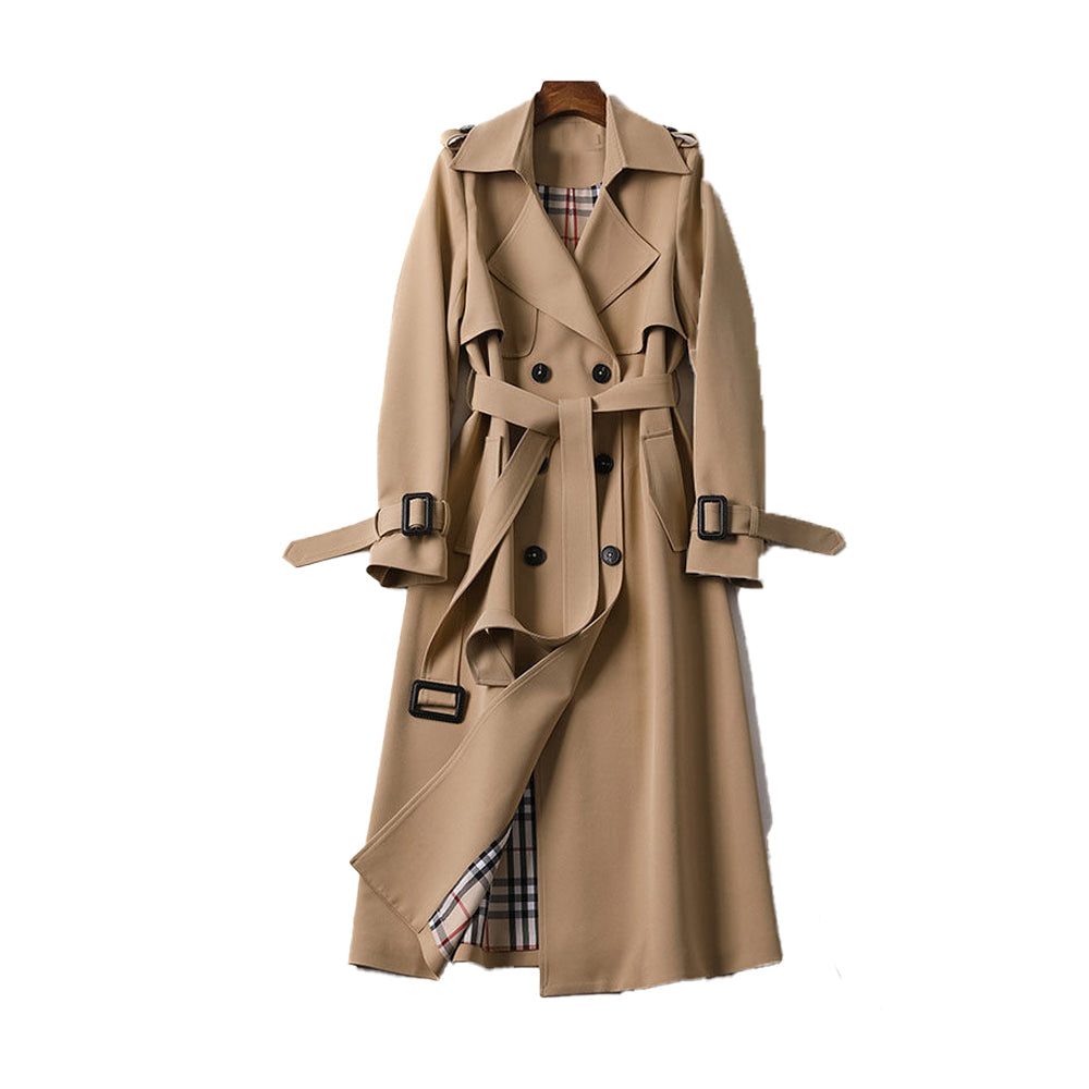 Dames Trenchcoat Waterdicht Klassieke Stijl