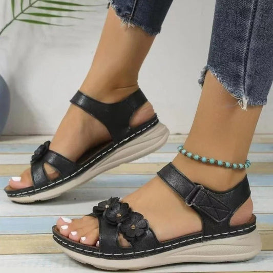 Dames Zomerpumps Sandalen met Bloemenprint - StudioMarella