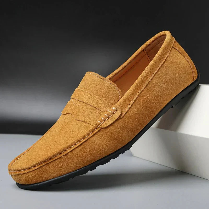 Casual Mocassins voor Dames Leer Bruin