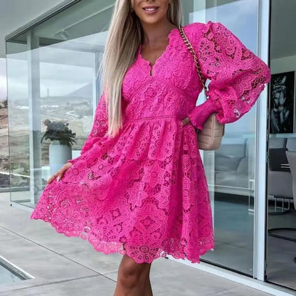 Midi Jurk met Kant Elegante Zomerjurk voor Dames - StudioMarella