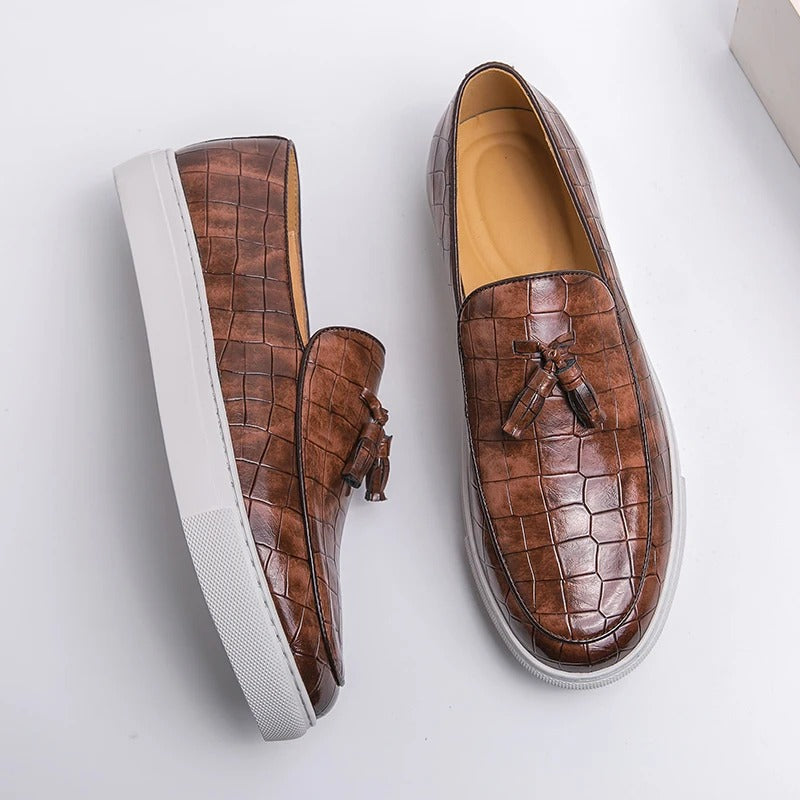 Mannen Laarzen Italiaanse Stijl Leer Loafers