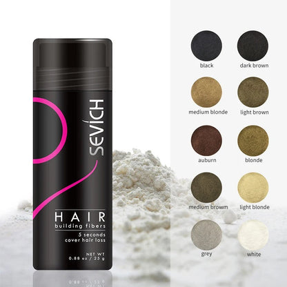 Haarvezel Poeder voor Voller Haar – Kamouflageert Dun Haar en Kale Plekken Direct – Natuurlijk Volume
