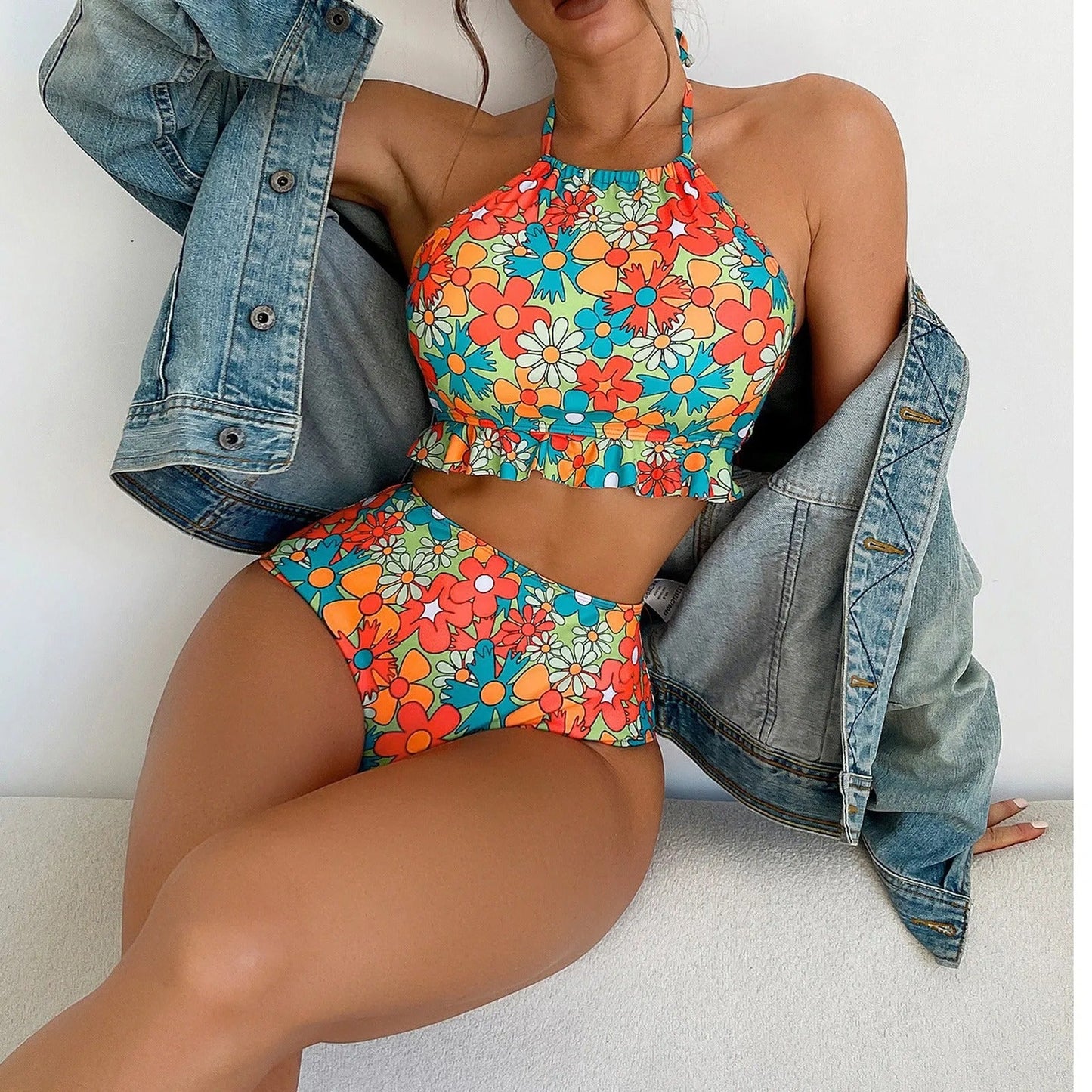 Dames Bikini Set Leuke Zomerse Print