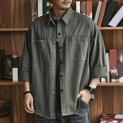 Oversize Mannen Shirt Casual Katoen