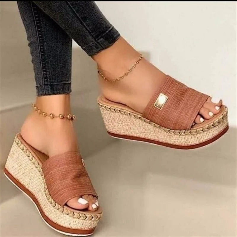 Vrouwen Sandalen Rond Teen Zacht Comfortabele Zomer
