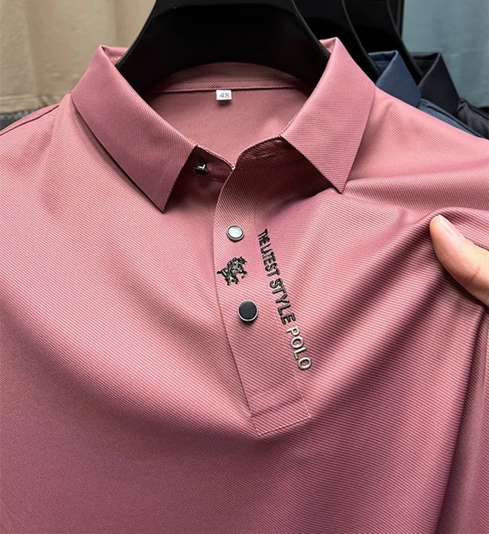 Heren Polo Shirt Kreukvrij Stretch Comfortabel