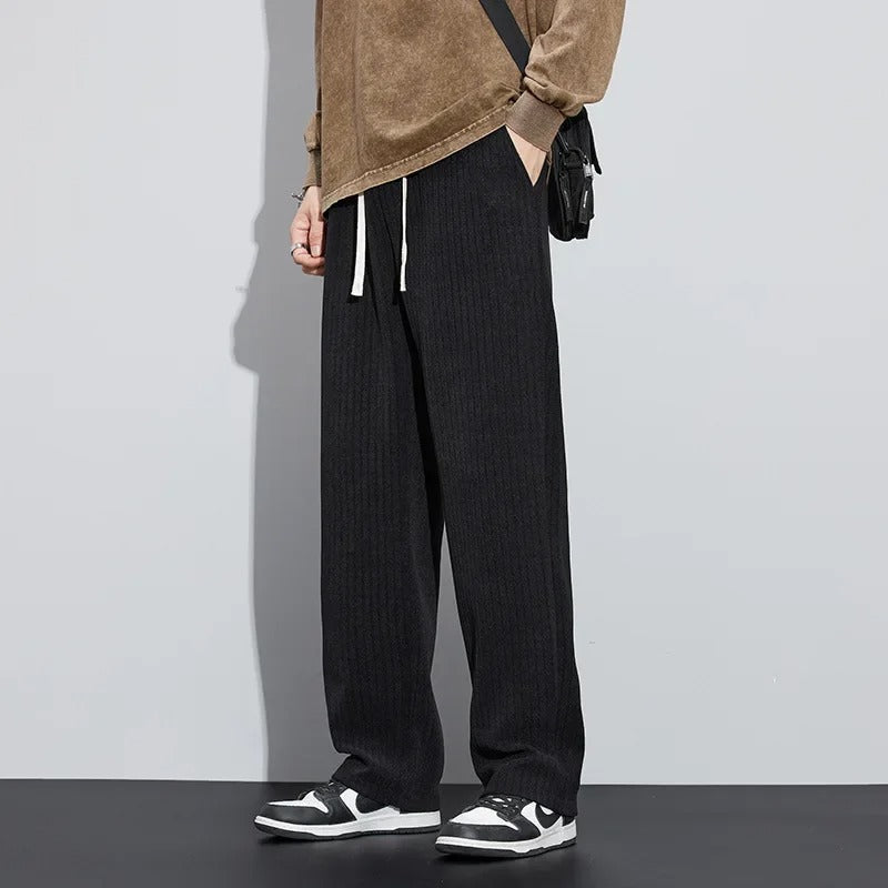 Herenbroek Zomer Wijde Broek met Trekkoord Comfortabel