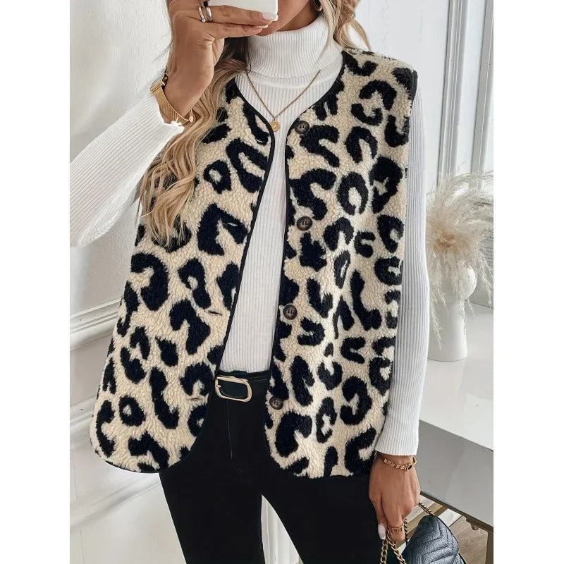 Leopardjassen voor Vrouwen Elegante Bontjas - StudioMarella