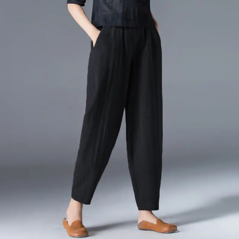 Vrouwen Broek Katoen Comfortabele Zomerbroek met Bloomers