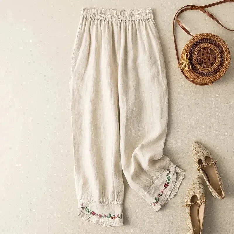Zomerbroek Retro Etnisch Design Comfortabel - StudioMarella