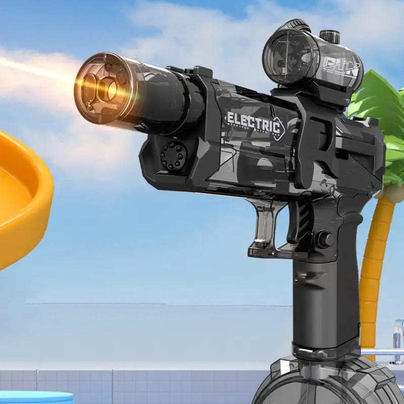 Elektrische Waterpistool Blauw en Zwart met LED-Verlichting 500ml Capaciteit voor Zwembad en Strand