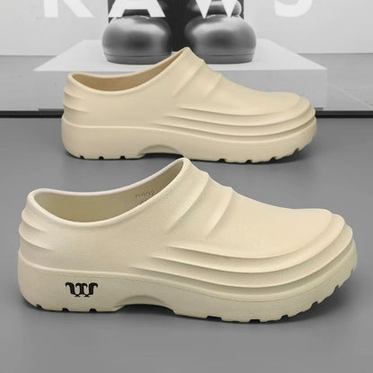 Antislip Werkschoenen voor Professionals — Oliebestendige Slip-On Koksschoenen voor Heren en Dames — Lichtgewicht Veiligheidsschoenen Keuken Zomer