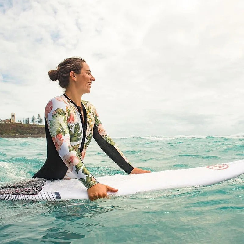 Surfbodysuit met Kleurige Print en UV-Bescherming