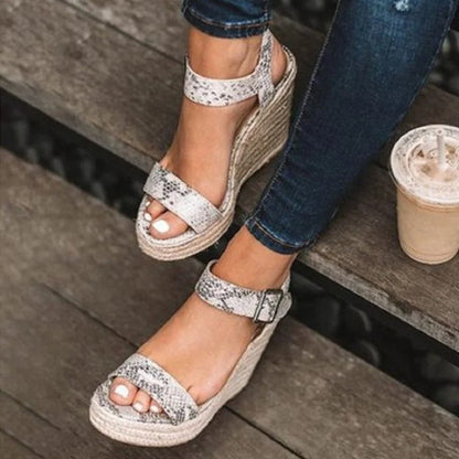 Dames Sandalen met Open Teen en Enkelbandje