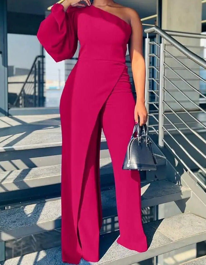 Vrouwelijke Jumpsuit Avondkleding Elegant Zwarte Gala Jurk