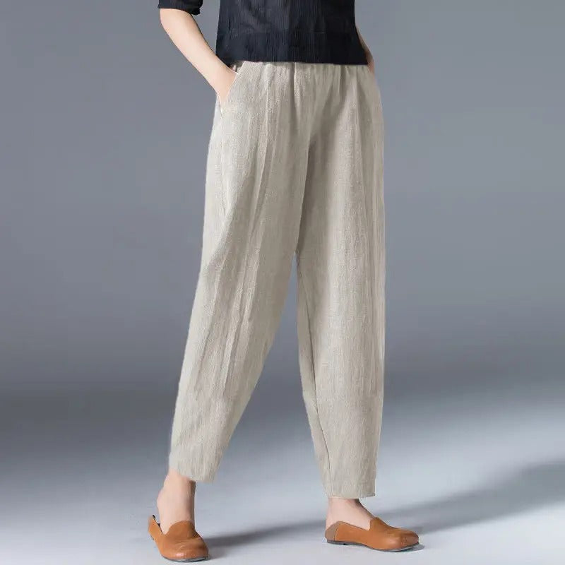 Vrouwen Broek Katoen Comfortabele Zomerbroek met Bloomers
