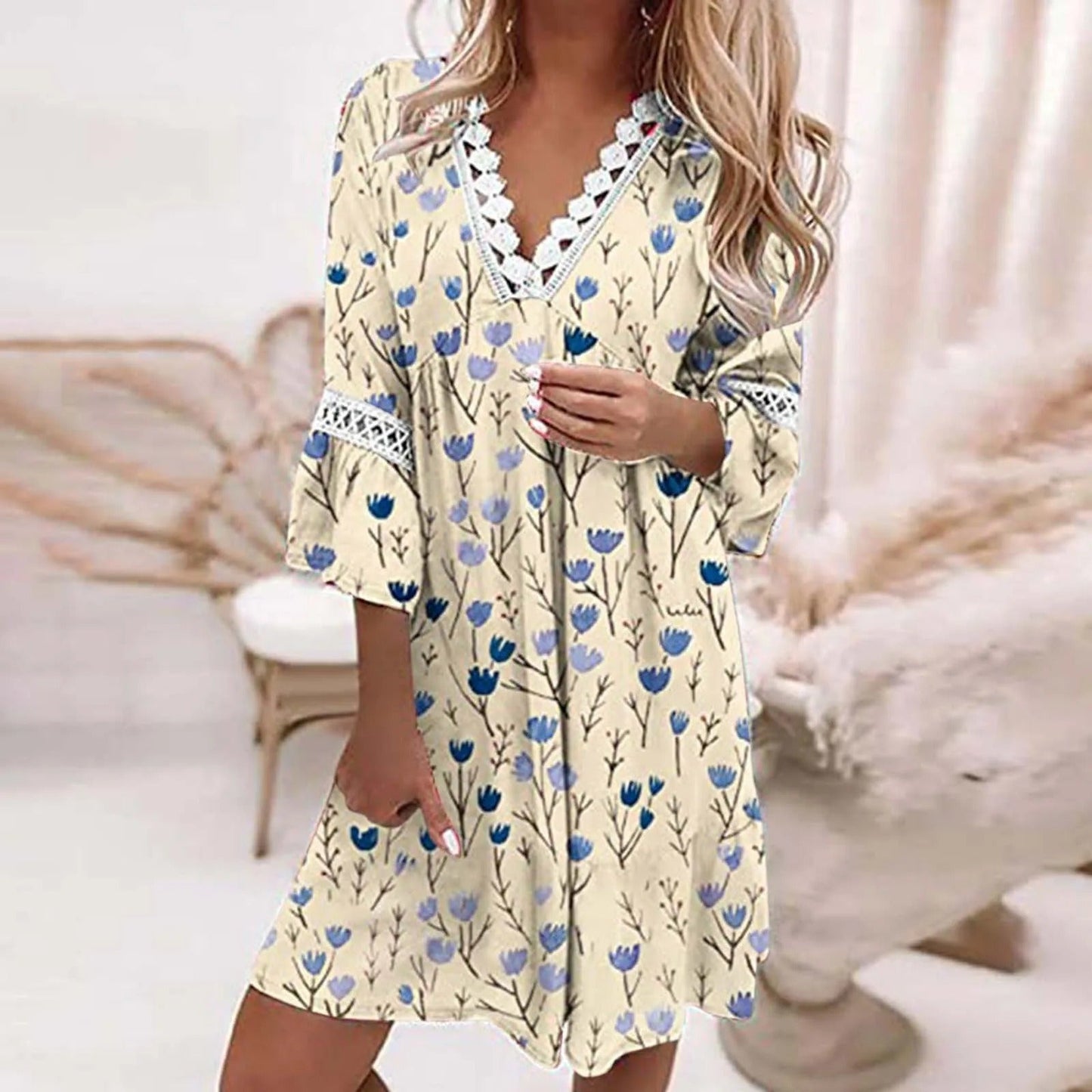Vrouwelijke Zomerjurk Boho Stijl Losse Jurk