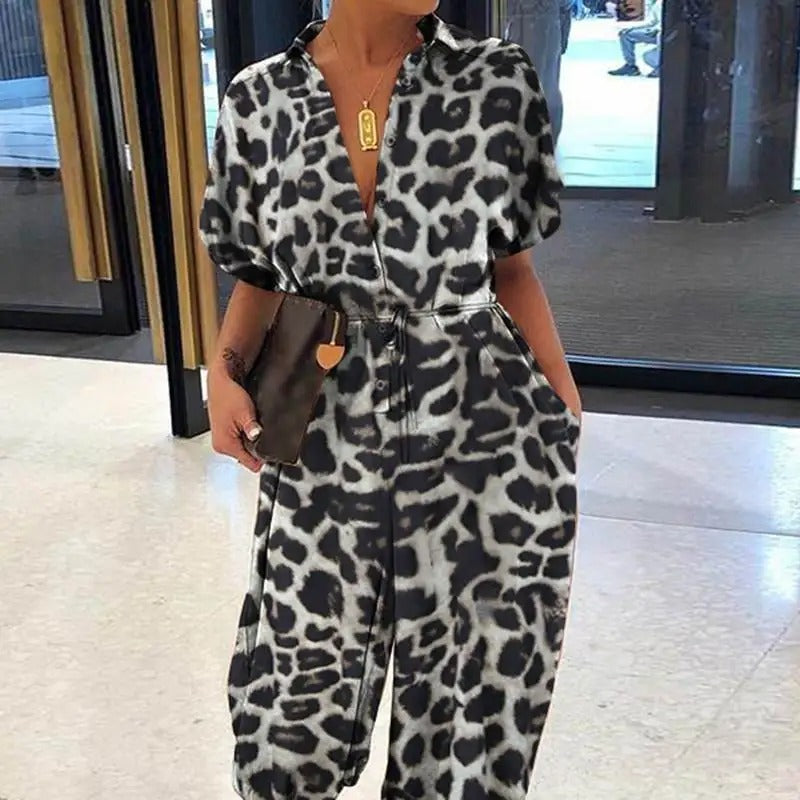 Vrouwelijke Jumpsuit Zomerse Bedrukking Comfortabel Model