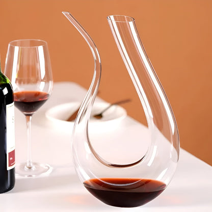 Wijnkaraf Met Beluchter 1500ml Kristalglas Handgeblazen