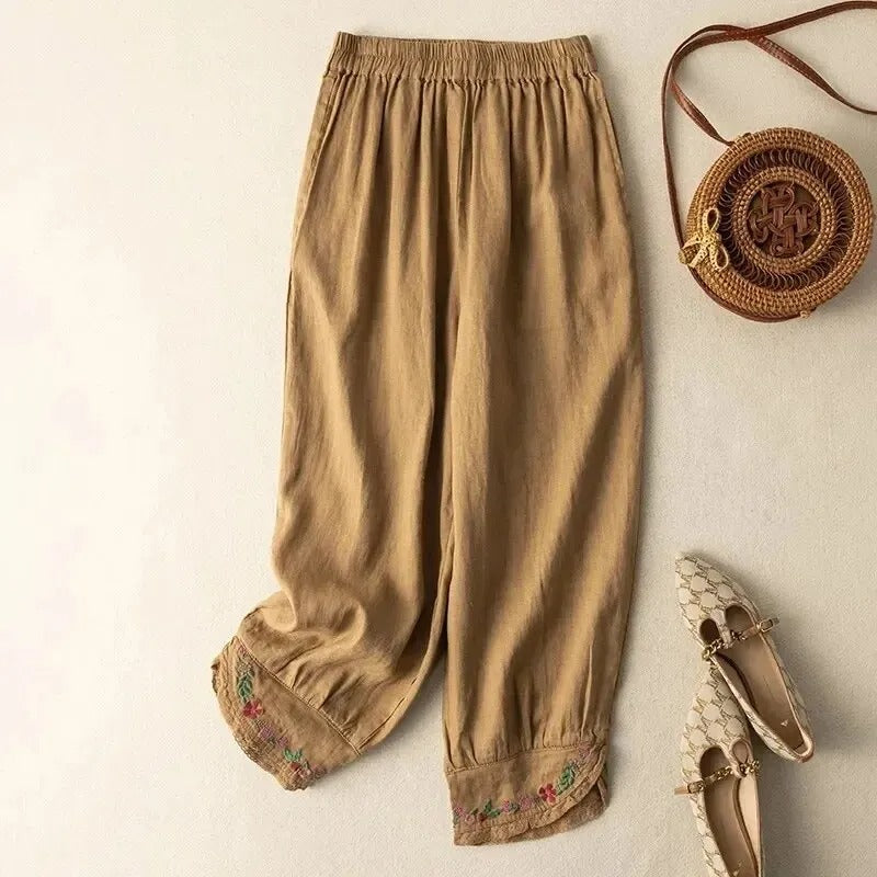 Zomerbroek Retro Etnisch Design Comfortabel