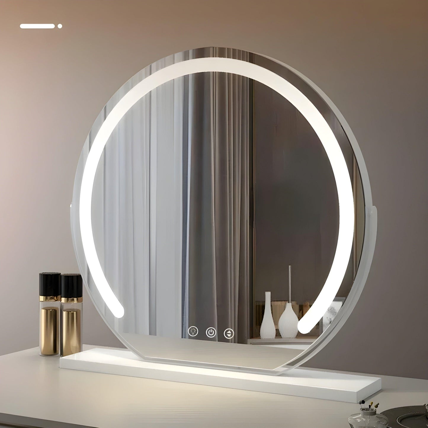 LED Make-up Spiegel Rond Met Verlichting Dimbaar 40-50-60cm