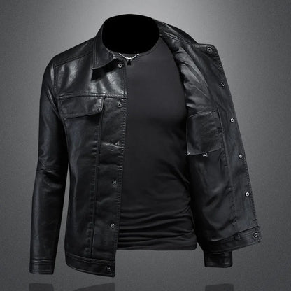 Leren Herenjack - Stoere Classic Style Voorjaar en Herfst