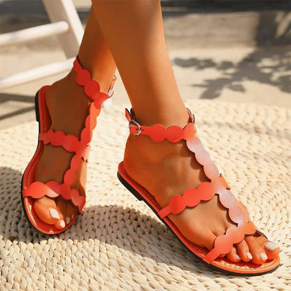 Hoge Hak Sandalen met Brede Banden voor Vrouwen