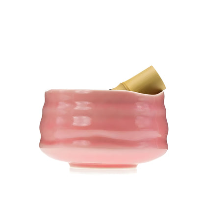 Matcha Set Roze Keramiek 1-5 Delig Japanse Theeceremonie