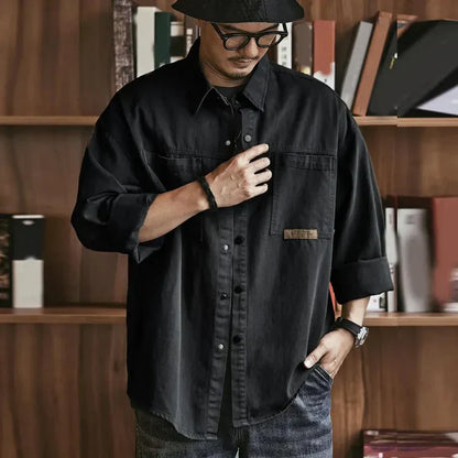 Oversize Mannen Shirt Casual Katoen