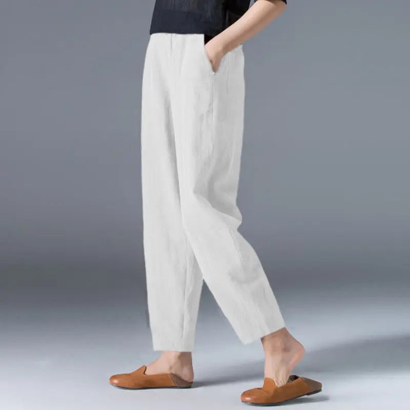 Vrouwen Broek Katoen Comfortabele Zomerbroek met Bloomers
