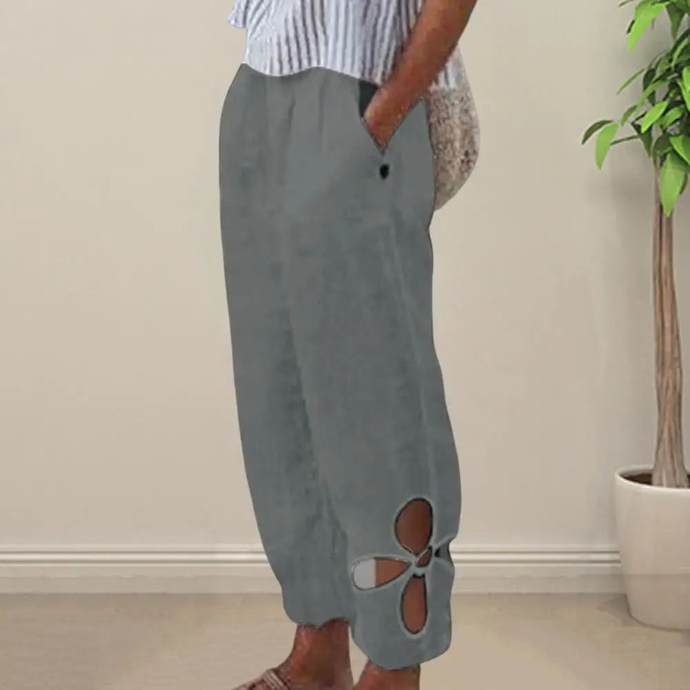 Damesbroek Lange Zomerkleding Comfortabele Stof
