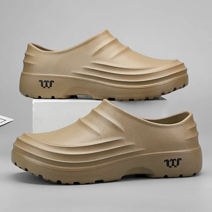 Antislip Werkschoenen voor Professionals — Oliebestendige Slip-On Koksschoenen voor Heren en Dames — Lichtgewicht Veiligheidsschoenen Keuken Zomer