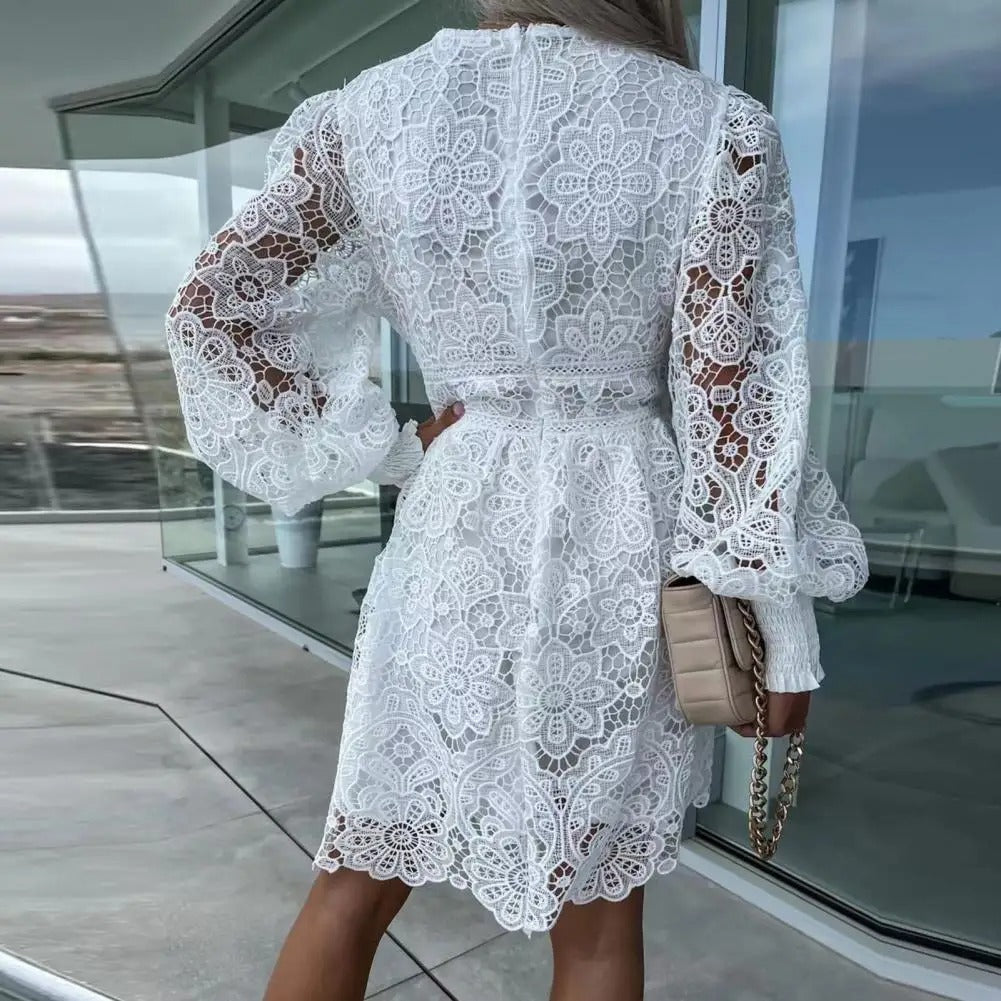 Midi Jurk met Kant Elegante Zomerjurk voor Dames