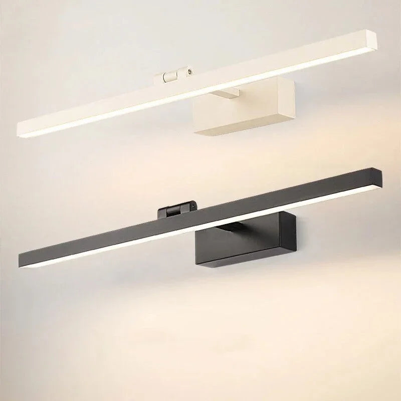 Spiegellamp LED Badkamer Waterdicht Zwart Zilver 40cm tot 110cm Spiegelverlichting