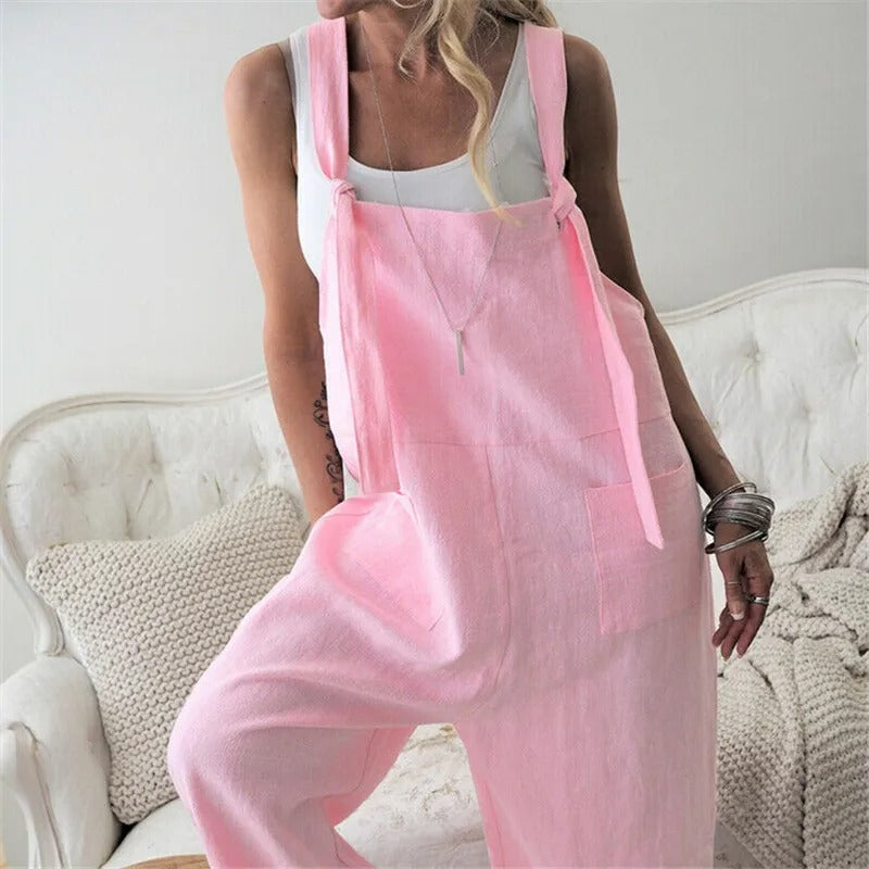 Vrouwelijke Jumpsuit Broek Met Blouse Combinatie