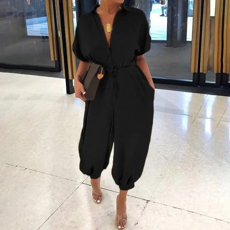 Vrouwelijke Jumpsuit Zomerse Bedrukking Comfortabel Model
