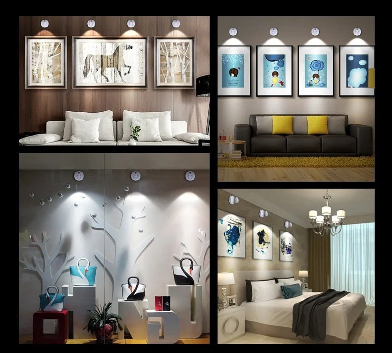 Draadloze LED spot met afstandsbediening en dimfunctie