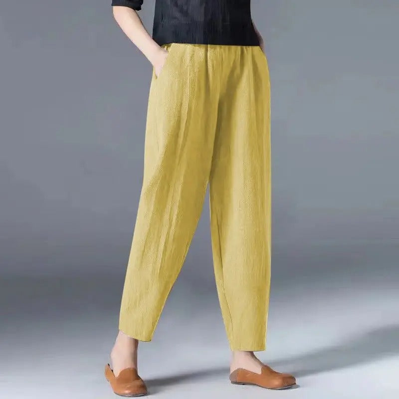 Vrouwen Broek Katoen Comfortabele Zomerbroek met Bloomers