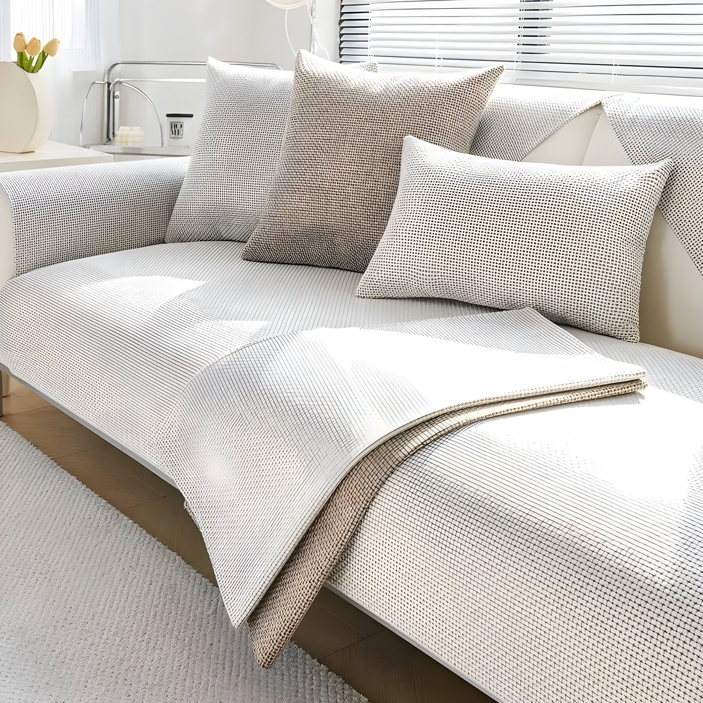 Bankhoes Antislip Voor Hoekbank en Bank – Wasbare Sofa Cover