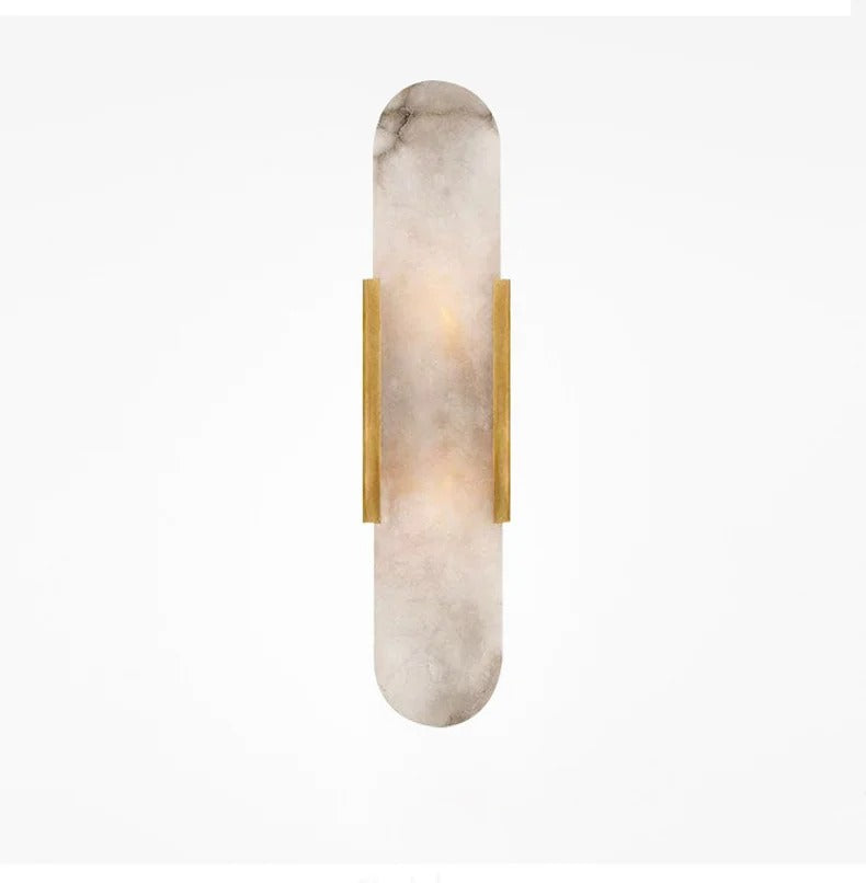 Marmeren wandlamp voor slaapkamer en woonkamer met zachte sfeerverlichting