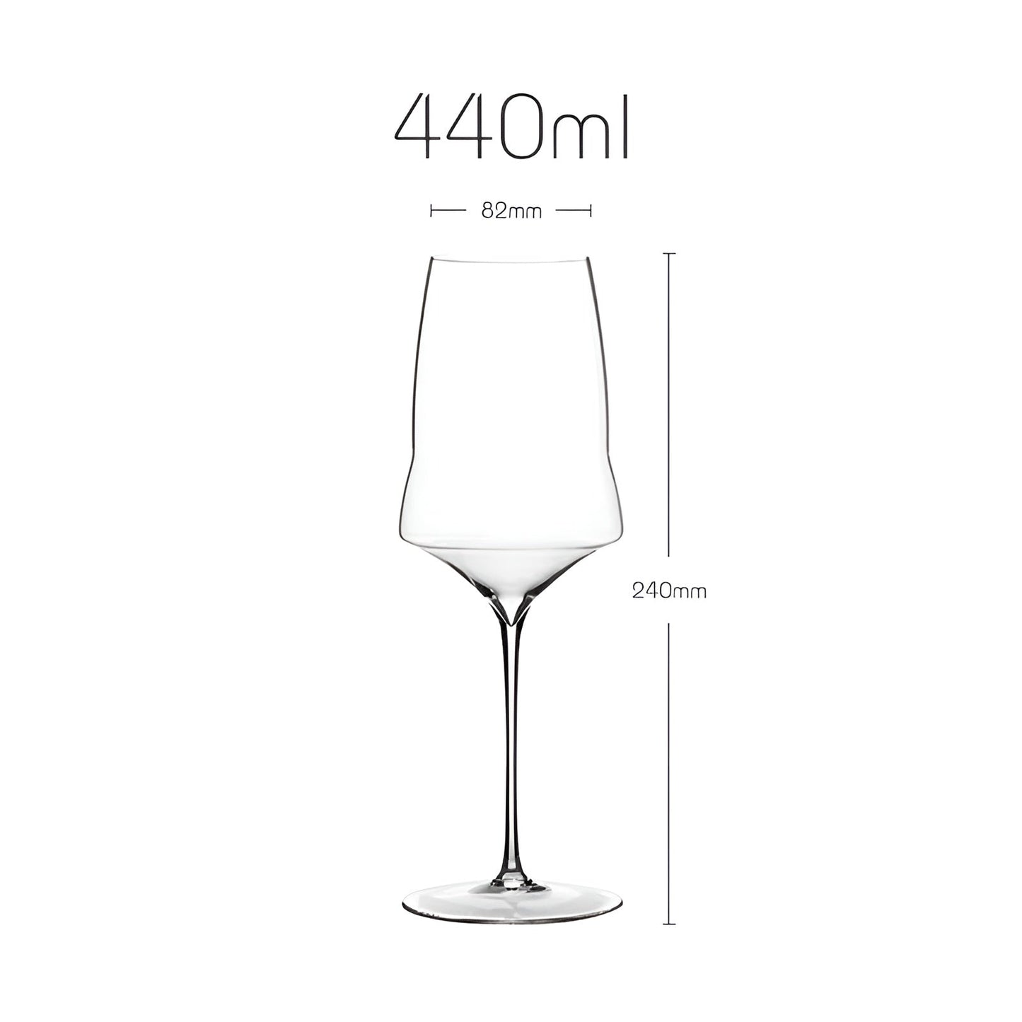 Wijnglas Kristal Dunwandig 390-760ml Champagne Glas Elegant