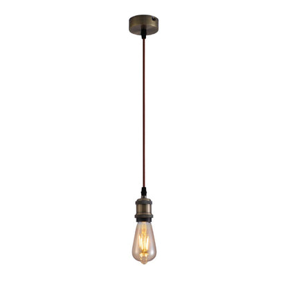 Hanglamp Vintage Industrieel Retro E27 Antiek Rood Brons Goud Nikkel Dimbaar Verstelbaar
