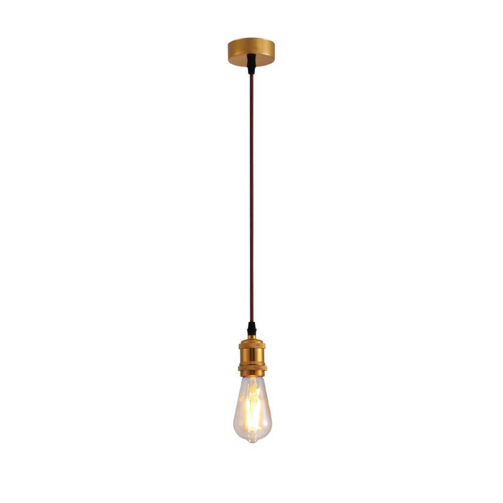 Hanglamp Vintage Industrieel Retro E27 Antiek Rood Brons Goud Nikkel Dimbaar Verstelbaar