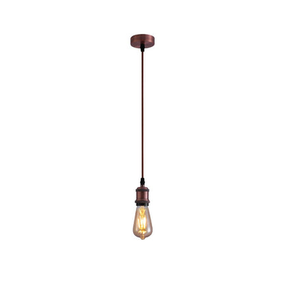Hanglamp Vintage Industrieel Retro E27 Antiek Rood Brons Goud Nikkel Dimbaar Verstelbaar