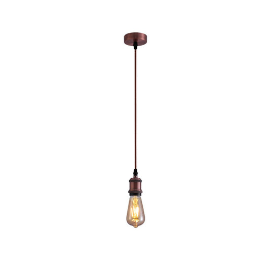 Hanglamp Vintage Industrieel Retro E27 Antiek Rood Brons Goud Nikkel Dimbaar Verstelbaar