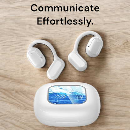 Draadloze Vertaaloortjes met AI Real-Time Vertaling – 40+ Talen, Noise Cancellation, Touch Bediening, 20 Uur Batterij