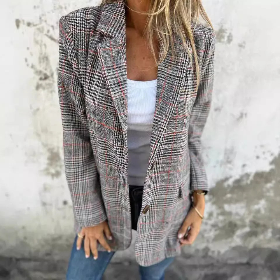 Blazer met Ruitpatroon voor Vrouw - StudioMarella