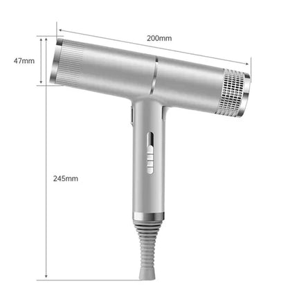 Professionele Haardroger 1100W Lichtgewicht Sneldroogfunctie Zwart Grijs Rood
