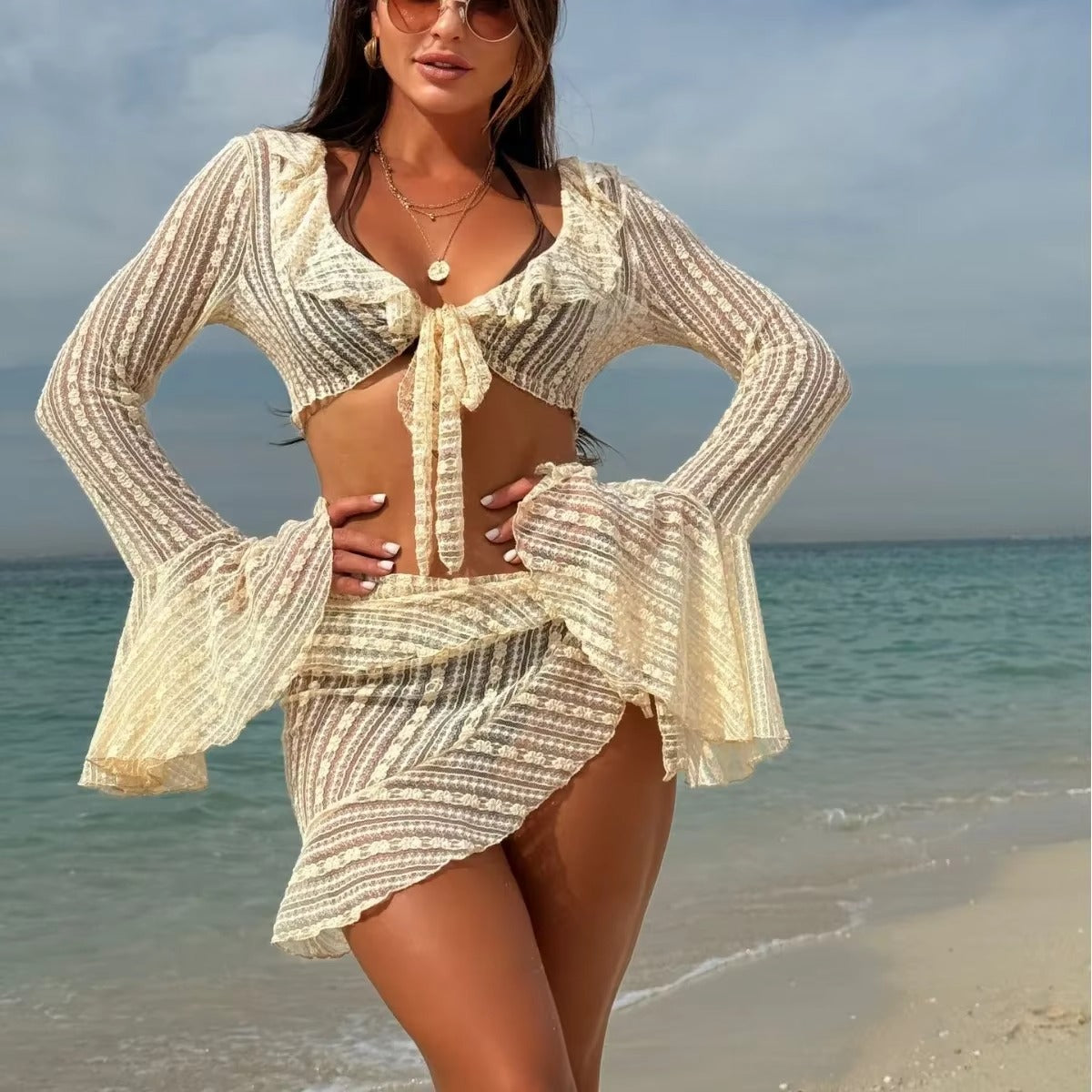 Dames Bikini Set 3-Delig met Strandcover Up - StudioMarella